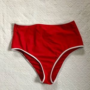 Aerie red swim bottoms